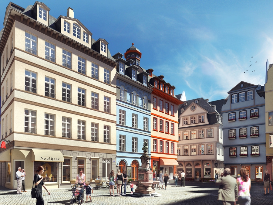 Extern Altstadt Wiederaufbau DomRoemer Areal front magnific